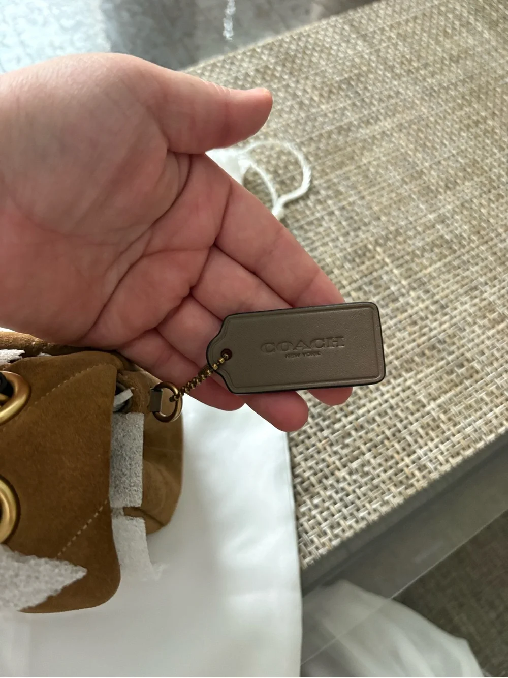 Coach Suede Tabby 26